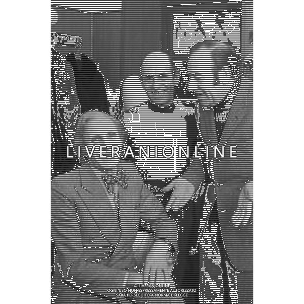 FELICE MUSAZZI, RENATO LOMBARDI, CARLETTO OLDRINII LEGNANESI COMPAGNIA TEATRALE DIALETTALE A MILANO NEL 1973 - RETROSPETTIVA NELLA FOTO FELICE MUSAZZI, RENATO LOMBARDI, CARLETTO OLDRINI ©Archivio Giovanni Liverani/DFP/AGENZIA ALDO LIVERANI SAS