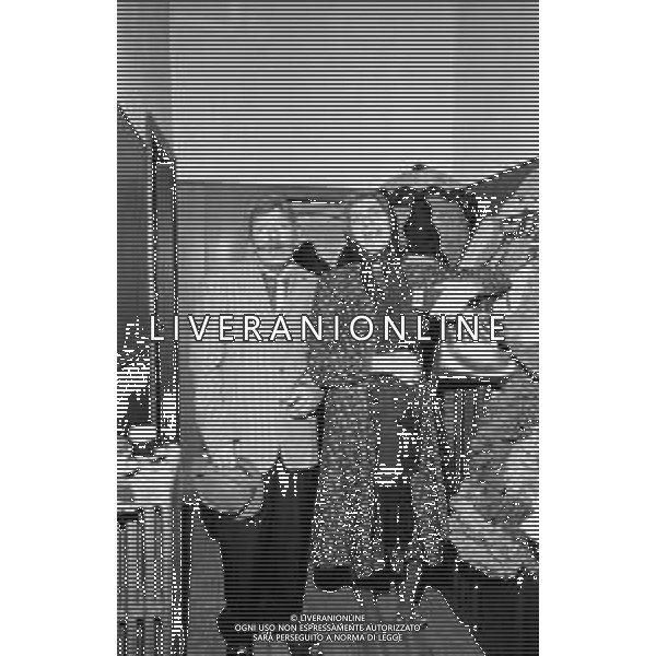 I LEGNANESI COMPAGNIA TEATRALE DIALETTALE A MILANO NEL 1973 - RETROSPETTIVA NELLA FOTO FELICE MUSAZZI E CARLETTO OLDRINI ©Archivio Giovanni Liverani/DFP/AGENZIA ALDO LIVERANI SAS