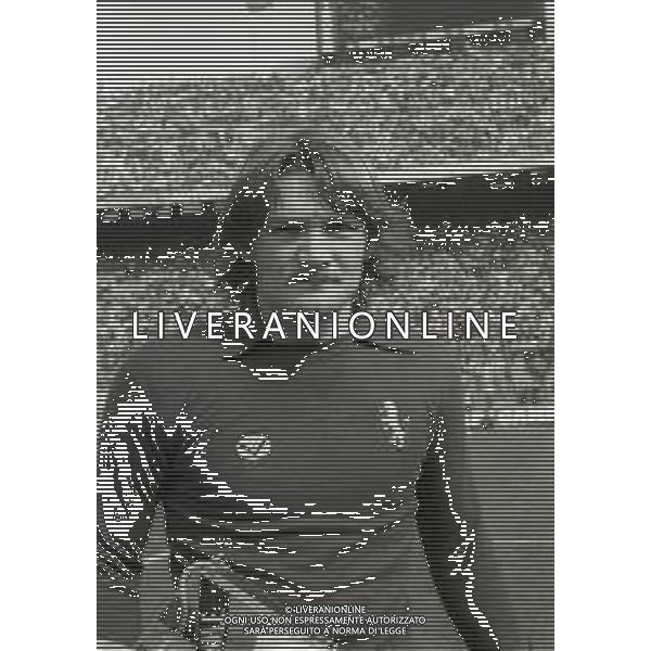 RETROSPETTIVA ASTUTILIO MALGIOGLIO CALCIATORE NELLA FOTO ASTUTILIO MALGIOGLIO CON LA MAGLIA DEL BRESCIA CALCIO NELL\'ANNO 1980 AG ALDO LIVERANI SAS