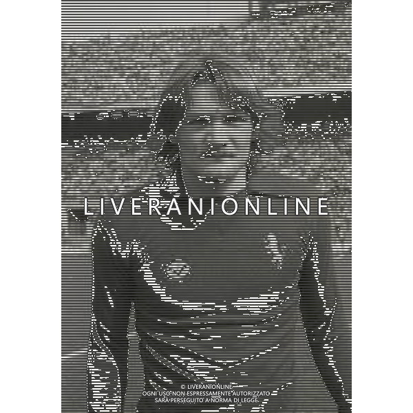 RETROSPETTIVA ASTUTILIO MALGIOGLIO CALCIATORE NELLA FOTO ASTUTILIO MALGIOGLIO CON LA MAGLIA DEL BRESCIA CALCIO NELL\'ANNO 1980 AG ALDO LIVERANI SAS