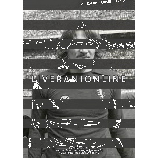 RETROSPETTIVA ASTUTILIO MALGIOGLIO CALCIATORE NELLA FOTO ASTUTILIO MALGIOGLIO CON LA MAGLIA DEL BRESCIA CALCIO NELL\'ANNO 1980 AG ALDO LIVERANI SAS
