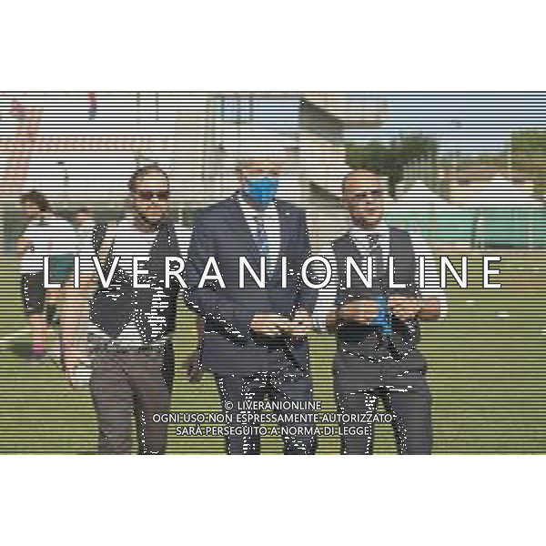 Carnabucia/LMedia - Finale Scudetto 2021 - Petrarca Rugby vs Femi-CZ Rovigo - Campionato di Rugby Top 10 2020/2021 02 giugno 2021 - Stadio Plebiscito, Padova, Italia Nella foto: Marzio Innocenti (Presidente FIR) al centro @Carnabucia/LMedia/AGENZIA ALDO LIVERANI SAS