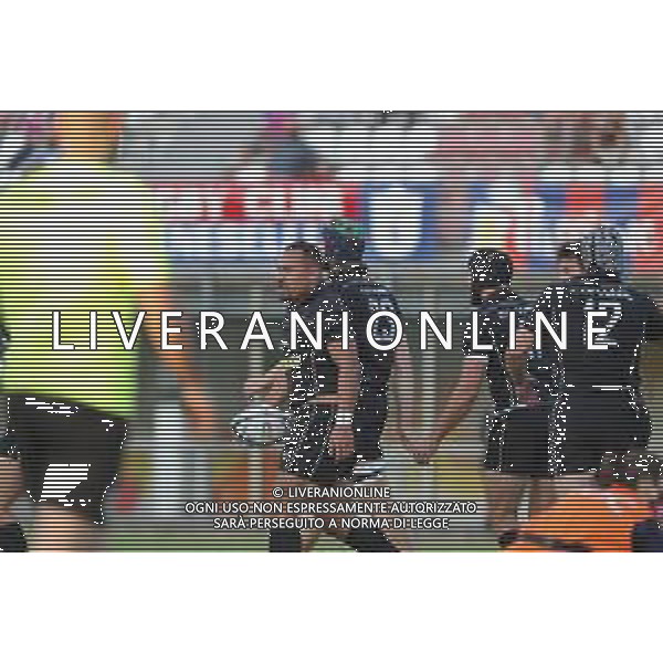 Carnabucia/LMedia - Finale Scudetto 2021 - Petrarca Rugby vs Femi-CZ Rovigo - Campionato di Rugby Top 10 2020/2021 02 giugno 2021 - Stadio Plebiscito, Padova, Italia Nella foto: James Faiva (Petrarca Padova) segna per i suoi @Carnabucia/LMedia/AGENZIA ALDO LIVERANI SAS