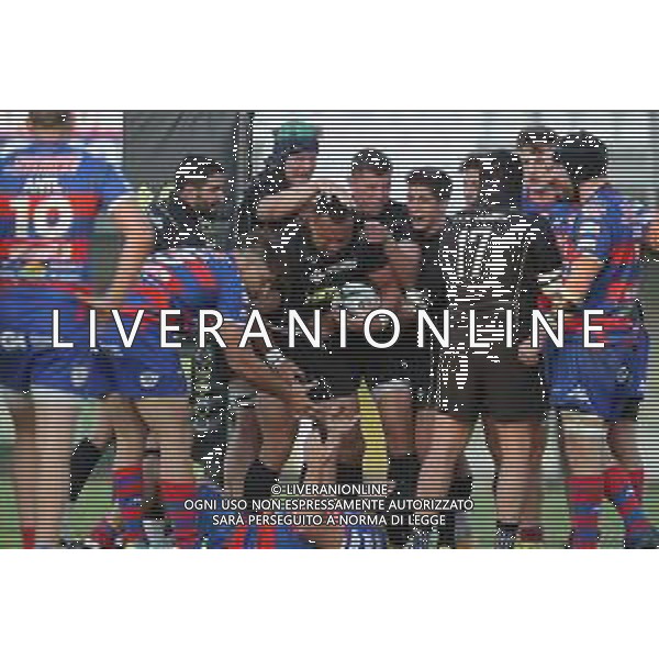 Carnabucia/LMedia - Finale Scudetto 2021 - Petrarca Rugby vs Femi-CZ Rovigo - Campionato di Rugby Top 10 2020/2021 02 giugno 2021 - Stadio Plebiscito, Padova, Italia Nella foto: James Faiva (Petrarca Padova) segna per i suoi @Carnabucia/LMedia/AGENZIA ALDO LIVERANI SAS