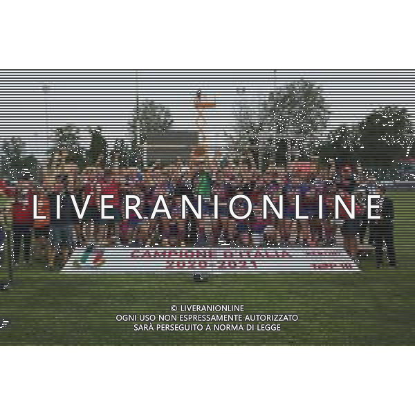 Carnabucia/LMedia - Finale Scudetto 2021 - Petrarca Rugby vs Femi-CZ Rovigo - Campionato di Rugby Top 10 2020/2021 02 giugno 2021 - Stadio Plebiscito, Padova, Italia Nella foto: Il rugby Rovigo campione d‚ÄôItalia 2020-2021 @Carnabucia/LMedia/AGENZIA ALDO LIVERANI SAS