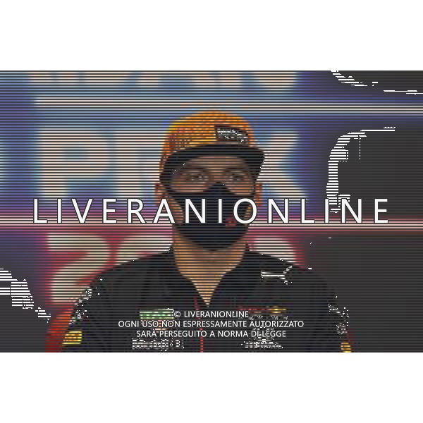Max Verstappen (NLD) Red Bull Racing in the FIA Press Conference. 03.06.2021. Formula 1 World Championship, Rd 6, Azerbaijan Grand Prix, Baku Street Circuit, Azerbaijan, Preparation Day. - www.xpbimages.com, EMail: requests@xpbimages.com © Copyright: FIA Pool Image for Editorial Use Only/AGENZIA ALDO LIVERANI SAS - ITALY ONLY EDITORIAL USE ONLY