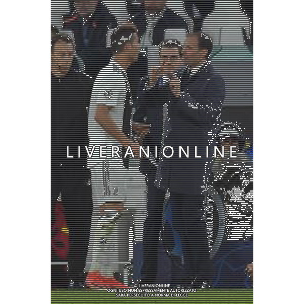 Torino 07.11.2018 Allianz Stadium 07.11.2018 Juventus vs Manchester United FC ©Falzone/Agenzia Aldo Liverani NELLA FOTO : CRISTIANO RONALDO-MASSIMILIANO ALLEGRI ©FALZONE/AGENZIA ALDO LIVERANI SAS