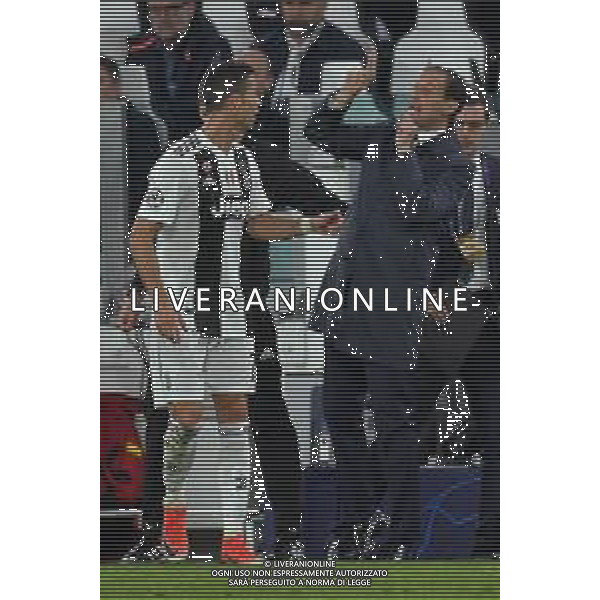 Torino 07.11.2018 Allianz Stadium 07.11.2018 Juventus vs Manchester United FC ©Falzone/Agenzia Aldo Liverani NELLA FOTO : CRISTIANO RONALDO-MASSIMILIANO ALLEGRI ©FALZONE/AGENZIA ALDO LIVERANI SAS