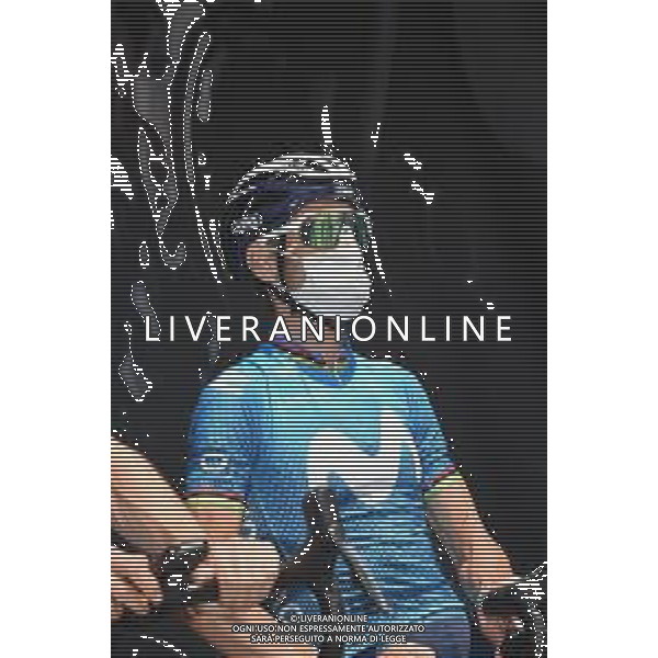 04-06-2021 Criterium Du Dauphine Libere; Tappa 06 Loriol Sur Drome - Le Sappey En Chartreuse; 2021, Movistar; Valverde, Alejandro; Loriol Sur Drome; ©SIROTTI/AGENZIA ALDO LIVERANI SAS