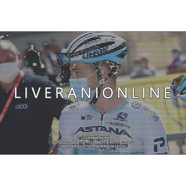 04-06-2021 Criterium Du Dauphine Libere; Tappa 06 Loriol Sur Drome - Le Sappey En Chartreuse; 2021, Astana - Premier Tech; Lutsenko, Alexey; Loriol Sur Drome; ©SIROTTI/AGENZIA ALDO LIVERANI SAS