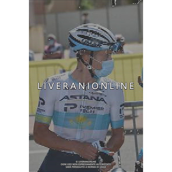 04-06-2021 Criterium Du Dauphine Libere; Tappa 06 Loriol Sur Drome - Le Sappey En Chartreuse; 2021, Astana - Premier Tech; Lutsenko, Alexey; Loriol Sur Drome; ©SIROTTI/AGENZIA ALDO LIVERANI SAS