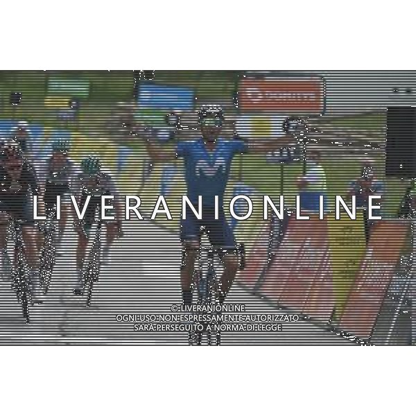 04-06-2021 Criterium Du Dauphine Libere; Tappa 06 Loriol Sur Drome - Le Sappey En Chartreuse; 2021, Movistar; Valverde, Alejandro; Le Sappey En Chartreuse; ©SIROTTI/AGENZIA ALDO LIVERANI SAS