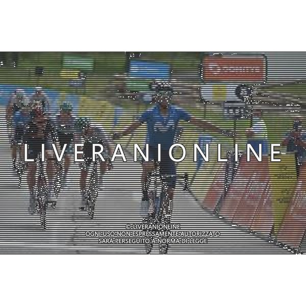 04-06-2021 Criterium Du Dauphine Libere; Tappa 06 Loriol Sur Drome - Le Sappey En Chartreuse; 2021, Movistar; Valverde, Alejandro; Le Sappey En Chartreuse; ©SIROTTI/AGENZIA ALDO LIVERANI SAS
