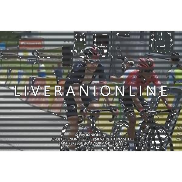 04-06-2021 Criterium Du Dauphine Libere; Tappa 06 Loriol Sur Drome - Le Sappey En Chartreuse; 2021, Ineos Grenadiers; 2021, Arkea - Samsic; Geraint, Thomas; Quintana Rojas Nairo, Alexander; Le Sappey En Chartreuse; ©SIROTTI /AGENZIA ALDO LIVERANI SAS