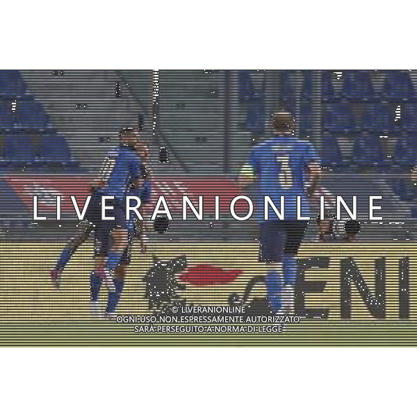 ITALIA - REPUBBLICA CECA gara amichevole prima del campionato Europeo UEFA 2020 - 04/06/2021 - nella foto: esultanza italia dopo il goal di ciro immobile con lorenzo insigne ©Claudio Zamagni/Agenzi Aldo Liverani s.a.s. during international friendly soccer match before uefa Euro 2020 between Italy and Czech Republic at Renato Dall\'Ara Stadium on June 04 2021 in Bologna photo credit by Claudio Zamagni/Aldo Liverani Photo Agency/AGENZIA ALDO LIVERANI SAS