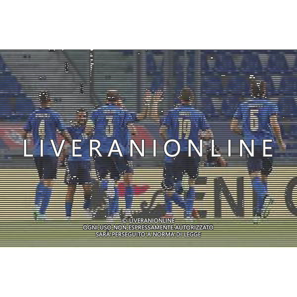 ITALIA - REPUBBLICA CECA gara amichevole prima del campionato Europeo UEFA 2020 - 04/06/2021 - nella foto:esultanza italia dopo il goal di ciro immobile ©Claudio Zamagni/Agenzi Aldo Liverani s.a.s. during international friendly soccer match before uefa Euro 2020 between Italy and Czech Republic at Renato Dall\'Ara Stadium on June 04 2021 in Bologna photo credit by Claudio Zamagni/Aldo Liverani Photo Agency/AGENZIA ALDO LIVERANI SAS