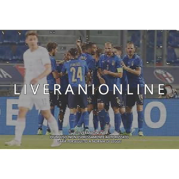 ITALIA - REPUBBLICA CECA gara amichevole prima del campionato Europeo UEFA 2020 - 04/06/2021 - nella foto: esultanza italia dopo il goal di ciro immobile ©Claudio Zamagni/Agenzi Aldo Liverani s.a.s. during international friendly soccer match before uefa Euro 2020 between Italy and Czech Republic at Renato Dall\'Ara Stadium on June 04 2021 in Bologna photo credit by Claudio Zamagni/Aldo Liverani Photo Agency/AGENZIA ALDO LIVERANI SAS