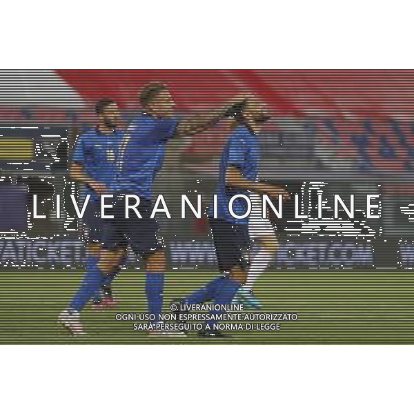 ITALIA - REPUBBLICA CECA gara amichevole prima del campionato Europeo UEFA 2020 - 04/06/2021 - nella foto: esultanza Berardi Domenico(Italia) Immobile Ciro(Italia)dopo il goal ©Claudio Zamagni/Agenzi Aldo Liverani s.a.s. during international friendly soccer match before uefa Euro 2020 between Italy and Czech Republic at Renato Dall\'Ara Stadium on June 04 2021 in Bologna photo credit by Claudio Zamagni/Aldo Liverani Photo Agency/AGENZIA ALDO LIVERANI SAS