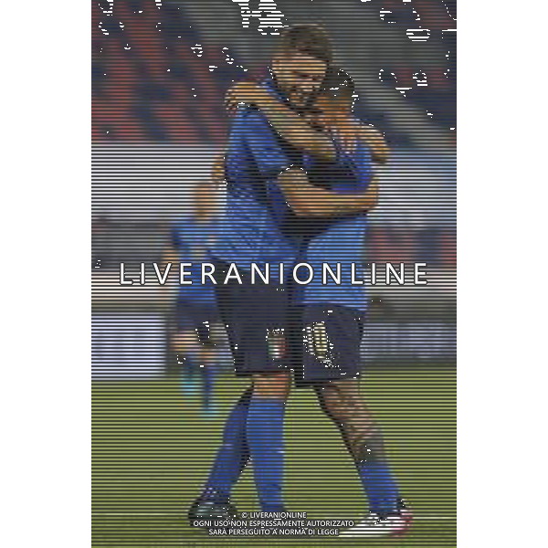 ITALIA - REPUBBLICA CECA gara amichevole prima del campionato Europeo UEFA 2020 - 04/06/2021 - nella foto: esultanza Berardi Domenico(Italia) Insigne Lorenzo(Italia)dopo il goal ©Claudio Zamagni/Agenzi Aldo Liverani s.a.s. during international friendly soccer match before uefa Euro 2020 between Italy and Czech Republic at Renato Dall\'Ara Stadium on June 04 2021 in Bologna photo credit by Claudio Zamagni/Aldo Liverani Photo Agency/AGENZIA ALDO LIVERANI SAS