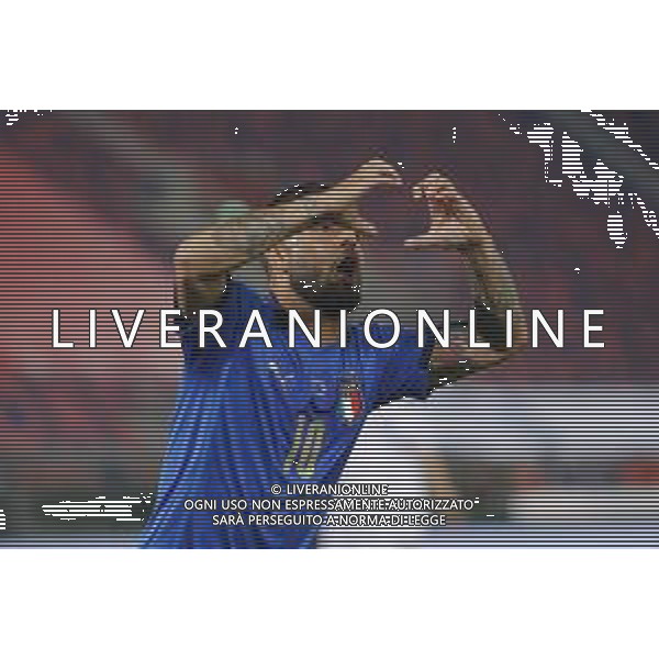 ITALIA - REPUBBLICA CECA gara amichevole prima del campionato Europeo UEFA 2020 - 04/06/2021 - nella foto: esultanza Insigne Lorenzo(Italia)dopo il goal ©Claudio Zamagni/Agenzi Aldo Liverani s.a.s. during international friendly soccer match before uefa Euro 2020 between Italy and Czech Republic at Renato Dall\'Ara Stadium on June 04 2021 in Bologna photo credit by Claudio Zamagni/Aldo Liverani Photo Agency/AGENZIA ALDO LIVERANI SAS