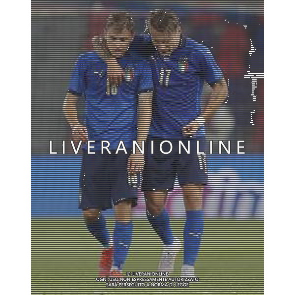 ITALIA - REPUBBLICA CECA gara amichevole prima del campionato Europeo UEFA 2020 - 04/06/2021 - nella foto: Barella Nicolo’(Italia) Immobile Ciro(Italia) ©Claudio Zamagni/Agenzi Aldo Liverani s.a.s. Barella Nicolo’(Italia) Immobile Ciro(Italia) during international friendly soccer match before uefa Euro 2020 between Italy and Czech Republic at Renato Dall\'Ara Stadium on June 04 2021 in Bologna photo credit by Claudio Zamagni/Aldo Liverani Photo Agency/AGENZIA ALDO LIVERANI SAS
