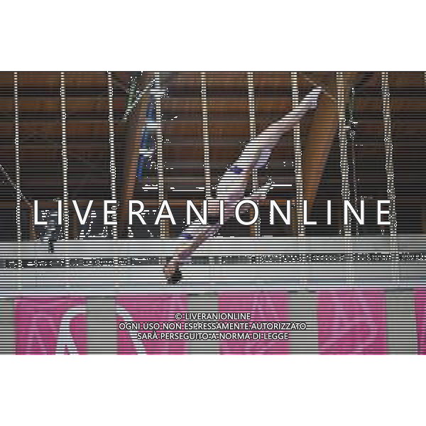 Marinil/LMedia - Trampoline World Cup Synchro Men - Gymnastics 05 June 2021 - Centro Sportivo San Filippo di Brescia, brescia, Italy Photo showing: Gouzou - Faroux FRA @Marinil/LMedia/AGENZIA ALDO LIVERANI SAS