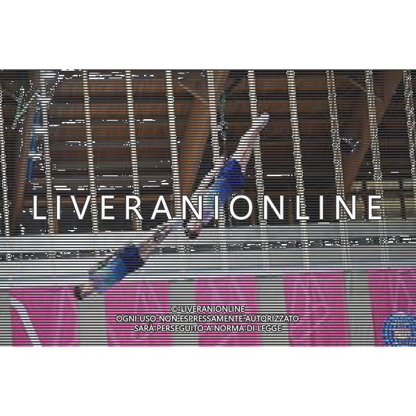 Marinil/LMedia - Trampoline World Cup Synchro Men - Gymnastics 05 June 2021 - Centro Sportivo San Filippo di Brescia, brescia, Italy Photo showing: Prostorov - Davydenko UKR @Marinil/LMedia/AGENZIA ALDO LIVERANI SAS