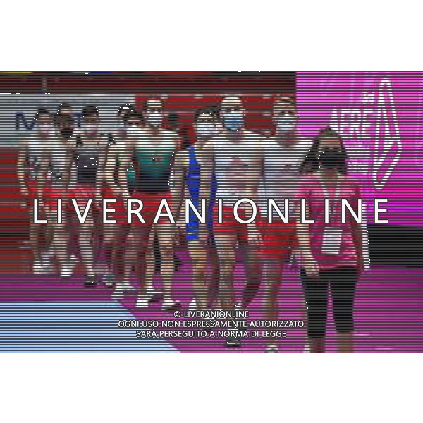 Marinil/LMedia - Trampoline World Cup Synchro Men - Gymnastics 05 June 2021 - Centro Sportivo San Filippo di Brescia, brescia, Italy Photo showing: parade of Synchro Men Group 2 @Marinil/LMedia/AGENZIA ALDO LIVERANI SAS