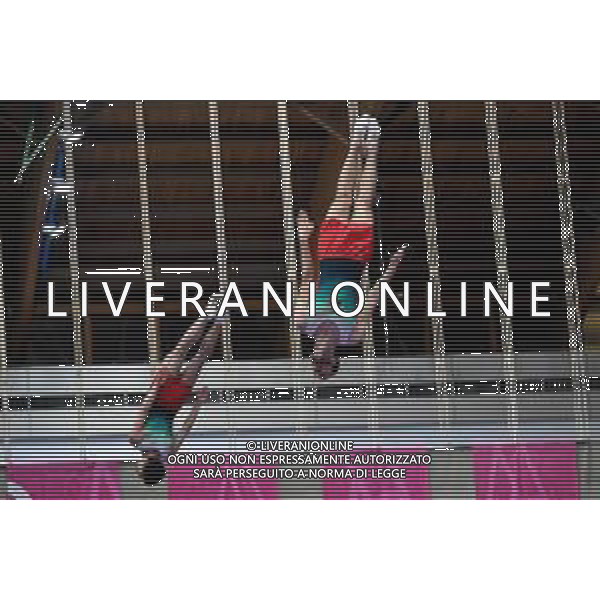 Marinil/LMedia - Trampoline World Cup Synchro Men - Gymnastics 05 June 2021 - Centro Sportivo San Filippo di Brescia, brescia, Italy Photo showing: Abreu - Ferreira POR @Marinil/LMedia/AGENZIA ALDO LIVERANI SAS