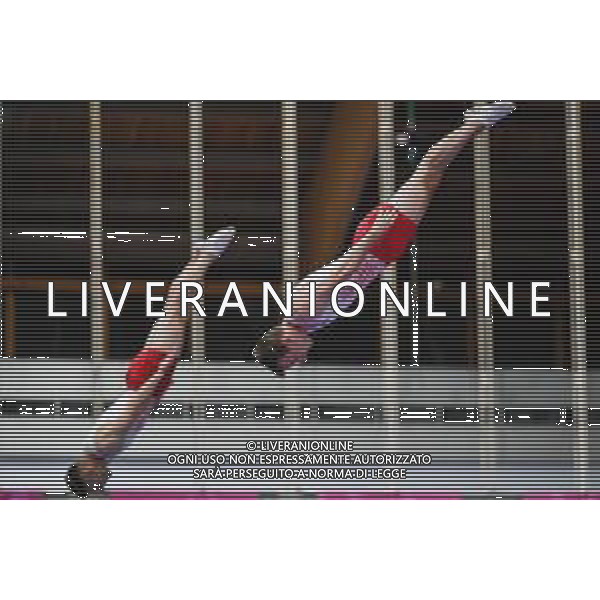 Marinil/LMedia - Trampoline World Cup Synchro Men - Gymnastics 05 June 2021 - Centro Sportivo San Filippo di Brescia, brescia, Italy Photo showing: Wyskiel - Rempalski POL @Marinil/LMedia/AGENZIA ALDO LIVERANI SAS