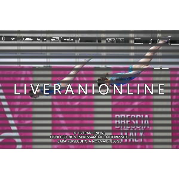 Marinil/LMedia - Trampoline World Cup Synchro Women - Gymnastics 05 June 2021 - Centro Sportivo San Filippo di Brescia, brescia, Italy Photo showing: Kuidan- Tarshova BEL @Marinil/LMedia/AGENZIA ALDO LIVERANI SAS