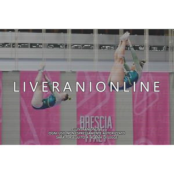 Marinil/LMedia - Trampoline World Cup Synchro Women - Gymnastics 05 June 2021 - Centro Sportivo San Filippo di Brescia, brescia, Italy Photo showing: Pickering - Ward AUS @Marinil/LMedia/AGENZIA ALDO LIVERANI SAS