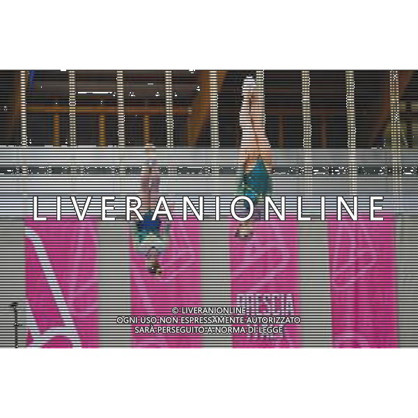 Marinil/LMedia - Trampoline World Cup Synchro Women - Gymnastics 05 June 2021 - Centro Sportivo San Filippo di Brescia, brescia, Italy Photo showing: Pickering - Ward AUS @Marinil/LMedia/AGENZIA ALDO LIVERANI SAS