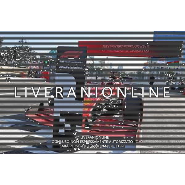 Pole sitter Charles Leclerc (MON) Ferrari SF-21 in parc ferme. 05.06.2021. Formula 1 World Championship, Rd 6, Azerbaijan Grand Prix, Baku Street Circuit, Azerbaijan, Qualifying Day. - www.xpbimages.com, EMail: requests@xpbimages.com © Copyright: Batchelor / XPB Images/AGENZIA ALDO LIVERANI SAS - ITALY ONY EDITORIAL USE ONLY