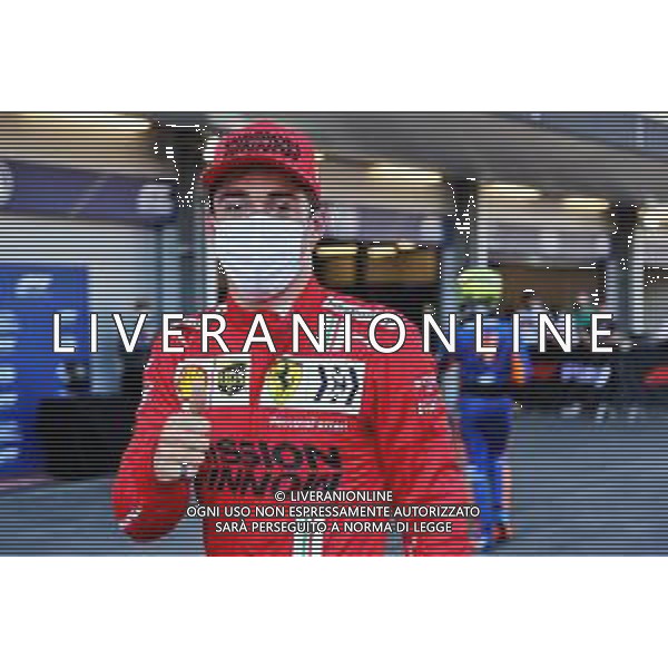 Charles Leclerc (MON) Ferrari celebrates his pole position in qualifying parc ferme. 05.06.2021. Formula 1 World Championship, Rd 6, Azerbaijan Grand Prix, Baku Street Circuit, Azerbaijan, Qualifying Day. - www.xpbimages.com, EMail: requests@xpbimages.com © Copyright: Batchelor / XPB Images/AGENZIA ALDO LIVERANI SAS - ITALY ONY EDITORIAL USE ONLY
