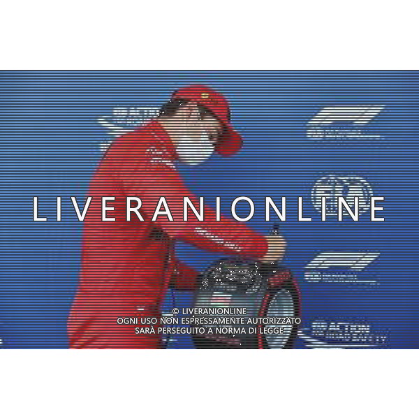 Charles Leclerc (MON) Ferrari with the Pirelli Pole Position Award in parc ferme. 05.06.2021. Formula 1 World Championship, Rd 6, Azerbaijan Grand Prix, Baku Street Circuit, Azerbaijan, Qualifying Day. - www.xpbimages.com, EMail: requests@xpbimages.com © Copyright: Batchelor / XPB Images/AGENZIA ALDO LIVERANI SAS - ITALY ONY EDITORIAL USE ONLY