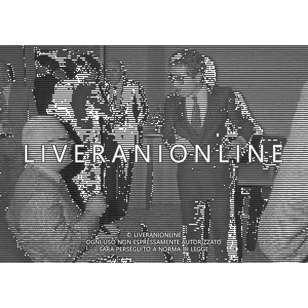 1984 MILANO LEGA CALCIO VIA FILIPPETTI INAUGURAZIONE DI ALCUNI NUOVI LOCALI ALLA PRESENZA DEI PRESIDENTI SERIE A E B NELLA FOTO ANTONIO MATARRESE E IVANOE FRAIZZOLI AG ALDO LIVERANI SAS