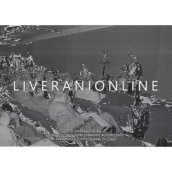 1984 MILANO LEGA CALCIO VIA FILIPPETTI INAUGURAZIONE DI ALCUNI NUOVI LOCALI ALLA PRESENZA DEI PRESIDENTI SERIE A E B NELLA FOTO ANTONIO MATARRESE AG ALDO LIVERANI SAS