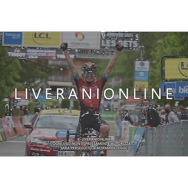 06-06-2021 Criterium Du Dauphine Libere; Tappa 08 La Lechere Les Bains - Les Gets; 2021, Bahrain - Victorious; Padun, Mark; Les Gets; ©SIROTTI / AGENZIA ALDO LIVERANI SAS