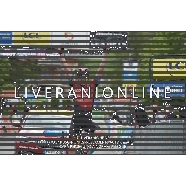 06-06-2021 Criterium Du Dauphine Libere; Tappa 08 La Lechere Les Bains - Les Gets; 2021, Bahrain - Victorious; Padun, Mark; Les Gets; ©SIROTTI / AGENZIA ALDO LIVERANI SAS