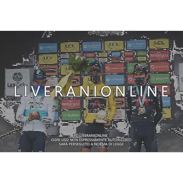 06-06-2021 Criterium Du Dauphine Libere; Tappa 08 La Lechere Les Bains - Les Gets; 2021, Ineos Grenadiers; 2021, Astana - Premier Tech; Porte, Richie; Lutsenko, Alexey; Geraint, Thomas; Les Gets; ©SIROTTI / AGENZIA ALDO LIVERANI SAS