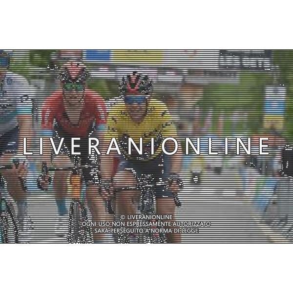 06-06-2021 Criterium Du Dauphine Libere; Tappa 08 La Lechere Les Bains - Les Gets; 2021, Ineos Grenadiers; 2021, Bahrain - Victorious; Porte, Richie; Haig, Jack; Les Gets; ©SIROTTI / AGENZIA ALDO LIVERANI SAS