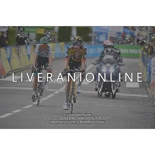 06-06-2021 Criterium Du Dauphine Libere; Tappa 08 La Lechere Les Bains - Les Gets; 2021, Jumbo - Visma; 2021, Bora - Hansgrohe; Vingegaard, Jonas; Konrad, Patrick; Les Gets; ©SIROTTI / AGENZIA ALDO LIVERANI SAS