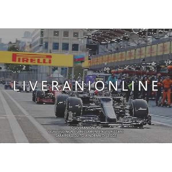 Pierre Gasly (FRA) AlphaTauri AT02 in the pits while the race is stopped. 06.06.2021. Formula 1 World Championship, Rd 6, Azerbaijan Grand Prix, Baku Street Circuit, Azerbaijan, Race Day. - www.xpbimages.com, EMail: requests@xpbimages.com © Copyright: Charniaux / XPB Images/ AGENZIA ALDO LIVERANI SAS - ITALY ONLY EDITORIAL USE ONLY
