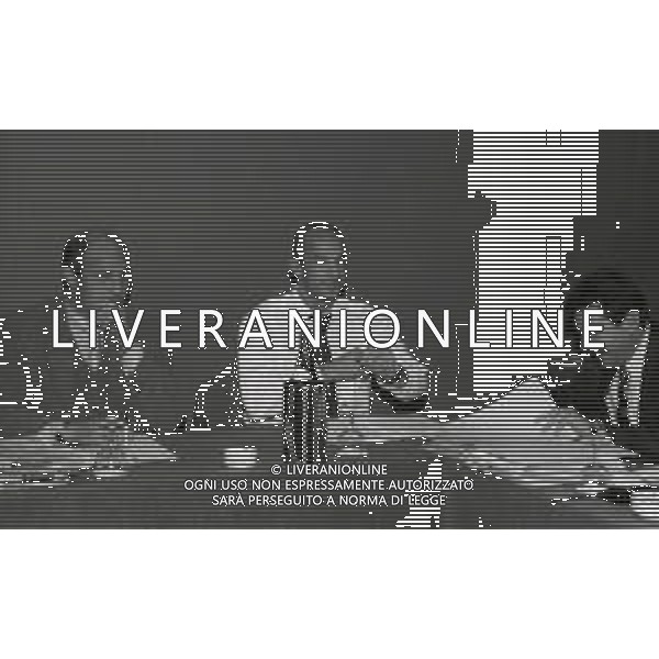 1995 MILANO DIRETTIVO AIC ASSOCIAZIONE CALCIATORI ITALIANI NELLA FOTO ENZO ZANIN -GIANLUCA VIALLI E SILVANO MAIOLI AG ALDO LIVERANI SAS