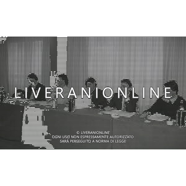 1995 MILANO DIRETTIVO AIC ASSOCIAZIONE CALCIATORI ITALIANI NELLA FOTO WALTER ZENGA-CIRO FERRARA E DEMETRIO ALBERTINI AG ALDO LIVERANI SAS