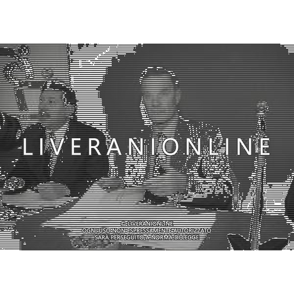 1996 MILANO HOTEL MICHELANGELO DIRETTIVO AIC ASSOCIAZIONE ITALIANA CALCIATORI NELLA FOTO SERGIO CAMPANA E SILVANO MAIOLI AG ALDO LIVERANI SAS