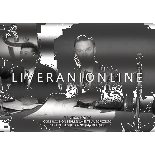 1996 MILANO HOTEL MICHELANGELO DIRETTIVO AIC ASSOCIAZIONE ITALIANA CALCIATORI NELLA FOTO SERGIO CAMPANA E SILVANO MAIOLI AG ALDO LIVERANI SAS