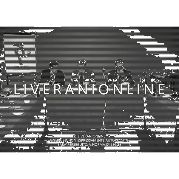 1996 MILANO HOTEL MICHELANGELO DIRETTIVO AIC ASSOCIAZIONE ITALIANA CALCIATORI NELLA FOTO SILVANO MAIOLI SERGIO CAMPANA E LEONARDO GROSSO AG ALDO LIVERANI SAS