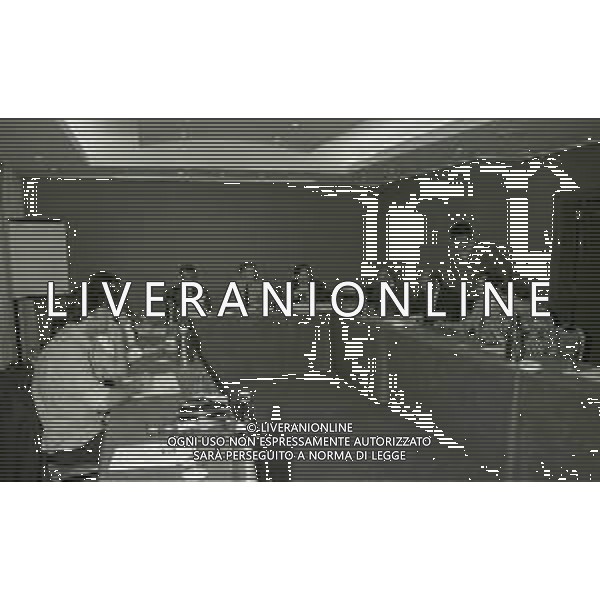 1997 MILANO HOTEL MICHELANGELO DIRETTIVO AIC ASSOCIAZIONE ITALIANA CALCIATORI NELLA FOTO IL DIRETTIVO AIC AG ALDO LIVERANI SAS